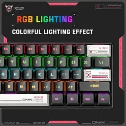 Клавіатура Onikuma ігрова бездротова G-55X з RGB підсвіткою 3 режими підключення Bluetooth - мініатюра 5