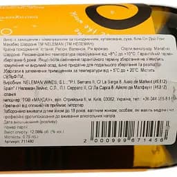 Вино Neleman All Day Long Macabeo Chardonnay DO Valencia біле сухе 0.75 л - мініатюра 4