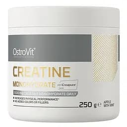 Креатин Creatine Monohydrate Creapure 250 грам Яблуко-м'ята OstroVit fit0023806