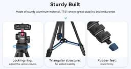 Штатив Ulanzi Vijim Vlog Portable Tripod UV-T089GBB1 TT51 Black - мініатюра 8