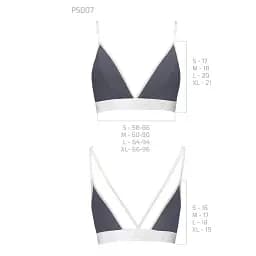 Спортивний топ із подвійними бретелями Passion PS007 TOP dark grey L - мініатюра 3