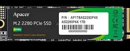 SSD M.2 накопичувач Apacer AS2280P4X 1TB (AP1TBAS2280P4X-1)