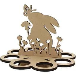 Подставка для яиц Rosa Talent Зайка №3 МДФ 20х20х15 см