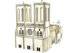 Дерев'яний конструктор Собор Паризької Богоматері | Woodzle | 202 деталі
