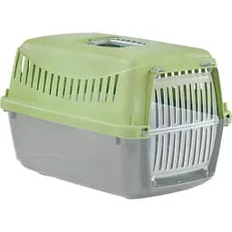 Переноска для животных MP Bergamo Gipsy пластиковая дверца XS smal 39х26х25 cм Light Green 