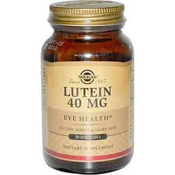 Лютеин Solgar Lutein 40 мг 30 капсул