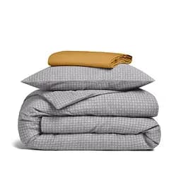 Дитяча преміум постільна білизна Cosas NORDIC WAVE CS8 110х140см (NordicWeave_El80-16WashedCottonMustard_140)