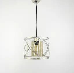 Світильник Loft в позолоченому круглому каркасі Line.F Колір плафона Графітовий