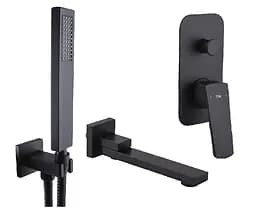 Смеситель для ванны TOPAZ LEXI TLG 21202-200N-BL черный однорукий с ручным душем