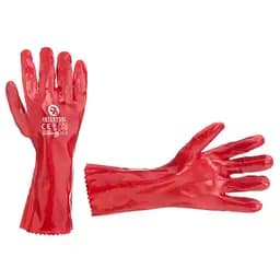 Рукавички робочі захисні Intertool масло-бензостійкі 35 см х 14" (в упаковці 3 шт.)