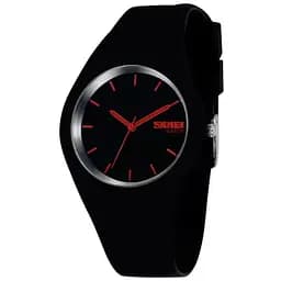 Наручний годинник чоловічий Skmei Rubber Black 9068 Чорний (1525)