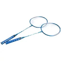 Бадминтонные ракетки в комплекте с чехлом – для активного отдыха, голубые