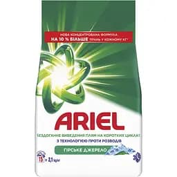Пральний порошок Ariel Аква-Пудра Гірське Джерело 15 циклів 2.1 кг