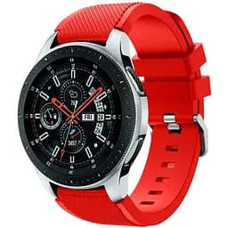 Силиконовый ремешок Watchbands для Samsung Galaxy Watch 46mm Silver - красный (WB001RED461)