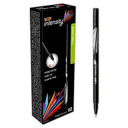 Фломастеры BIC Intensity Fine 12 шт. черные (942069)