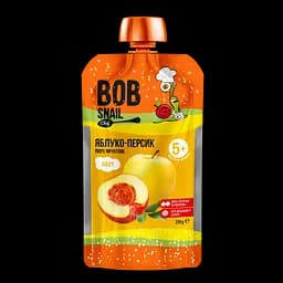 Пюре фруктовое Bob Snail, Яблоко-Персик, 250 г (911682)