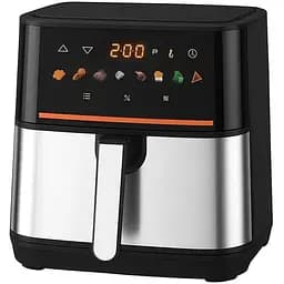 Аерофритюрниця безмасляна Luma Bella LB-60027 електрична 7.5л з сенсорним управлінням 2200Вт Чорний