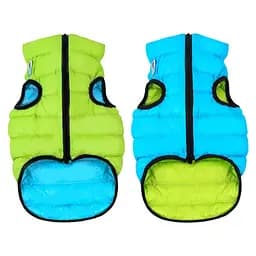 Курточка для собак AiryVest двостороння, M40, салатово-блакитна