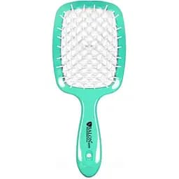 Щітка для волосся Salon Professional SP0099 SL масажна, продувна 20 см зелена з білим