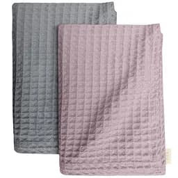 Набір рушників Cosas Cube Grey & Cube Fuchsia 2 шт. (SetTowel_95-SqGrey_130-SqFuchsia)