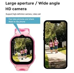 Дитячий смарт годинник T-47 Pro з GPS відстеженням, 4G SIM-картою, відеодзвінками, прослуховуванням, HD камерою, кнопкою SOS, ліхтариком, українською мовою та вологозахистом IP67 До 5 днів роботи Чорний - мініатюра 9