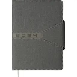 Щоденник датований Buromax Navigator 2024 A5 сірий (BM.2124-09)