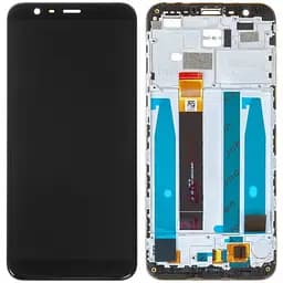 Дисплей Meizu M8c M810 /M8c Lite M809 чорний, з рамкою