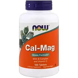 Вітаміни та мінерали NOW CAL-MAG 500/250 mg, 100 таблеток