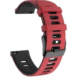 Браслет Rage для Samsung Galaxy Watch 5 - червоно-чорний ширина кріплення 20мм силікон Watchbands (W36-6WB12227561)