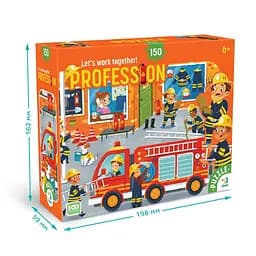 Пазл дитячий "Професії. Пожежник" DoDo Toys 300702, 150 елементів - мініатюра 4