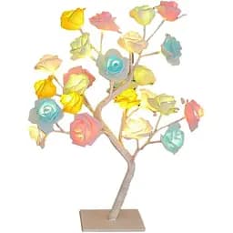 Лампа настільна XPRO NNG-03 24 LED Дерево кольорова троянда тепле світло 220 V (44895-NNG-03_277)