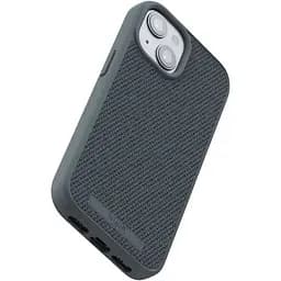 Чохол-накладка Njord Fabric MagSafe Case Dark Grey для iPhone 15 Plus (NA52FA09) - мініатюра 5
