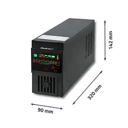 Джерело безперебійного живлення з модифікованою синусоїдою Qoltec QLT650 360W 600VA LED, AVR, RJ45, 2xSchuko, 1x12V 7Ah - мініатюра 4