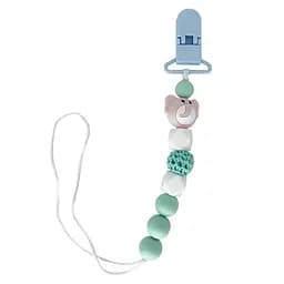 Цепочка для пустышки "Слон" Mega Zayka MGZ-0508(Turquoise) силиконовая