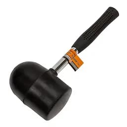 Киянка гумова чорна Polax, металева ручка, 1250 г (39-002)