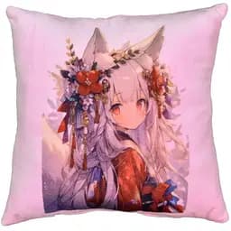 Подушка плюшевая Кицунэ Strateg 60733 Розовый