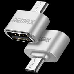 Перехідник Otg Remax MicroUSB usb RA-OTG Silver сріблястий - мініатюра 6