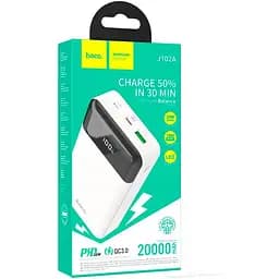 Зовнішній акумулятор Hoco J102A Cool Figure 20000mAh 20W White [101279] - мініатюра 4