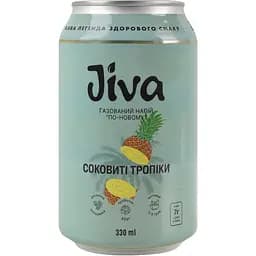Напій соковий Jiva Соковиті Тропіки з соком ананаса, пюре манго та маракуї 330 мл
