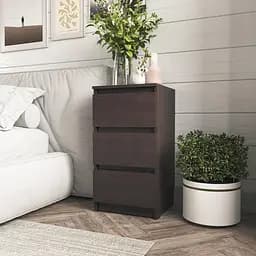 Тумба приліжкова Moreli T-216 на 3 шухляди 400x758x398 мм венге темний (mo-t216-venge)