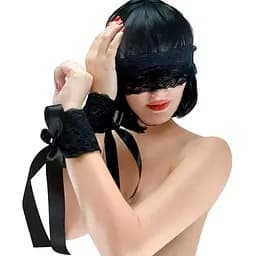 Еротичний набір пов'язка на очі та наручники Art of Sex Blindfold and Handcuffs Aria