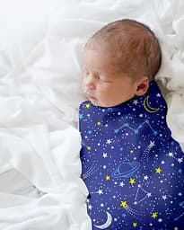 Пелюшки багаторазові Cosas дитячі Galaxy & Star 2 шт., 80х100 см, сині - мініатюра 6