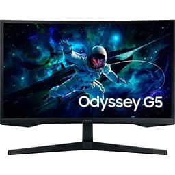 Монитор изогнутый 27" Samsung Odyssey G5, Black, WLED, VA, 2560x1440 (16:9), 1 мс, 165 Гц, 300 кд/м², HDR10, 2500:1, 1000R, 178°/178°, HDMI (LS27CG550EIXCI)