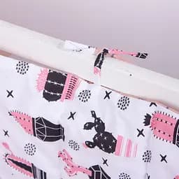 Захисний борт в ліжечко MirSon Kids Time 18-0004 Pink Cactus, білий - мініатюра 4