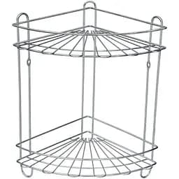 Полка 2-ярусная Lemax угловая 22.2х22.2х33.5 см хромированная (EBA-430)