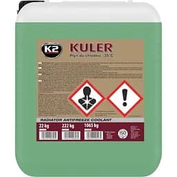 Антифриз K2 Kuler Long Life -35°C G11 зелений 22 кг (W406Z)