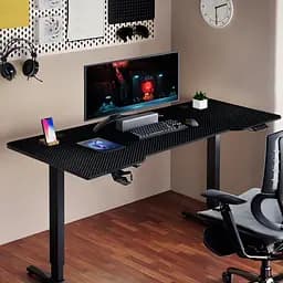 Геймерський стіл 1stPlayer Moto-E 1675 Black - мініатюра 5