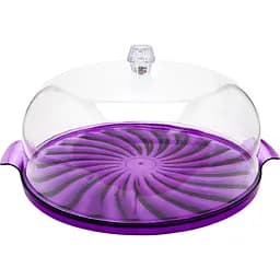 Тортівниця Irak Plastik Кристал 29х17 см фіолетова (SA210)
