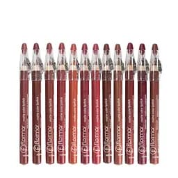 Помада-карандаш для губ Flormar Matte Color Lipstick с точилкой, упаковка 12 шт.