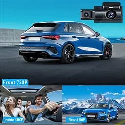 Автомобільний відеореєстратор Y-18 (3 камери) Wi-Fi Full HD - мініатюра 5